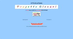 Desktop Screenshot of progettogiovani.org