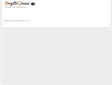 Tablet Screenshot of progettogiovani.com